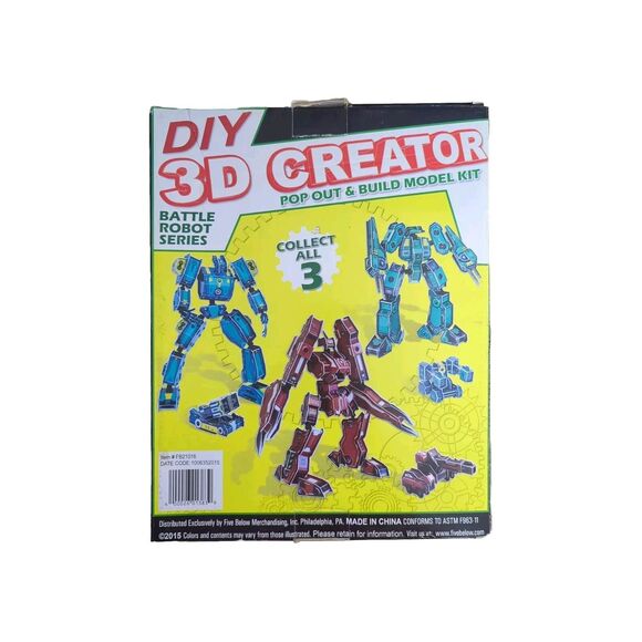 DIY 3D Creator Battle Robot Series Artillary Robot 86 Pieces Brand NEW - Picture 2 of 2